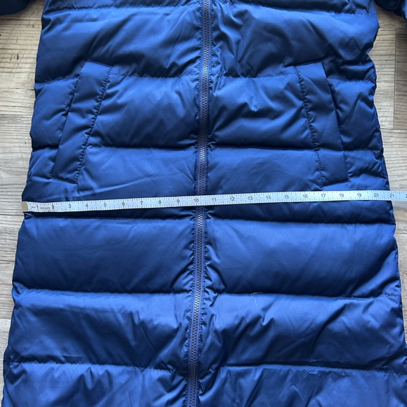 Lands End Down Coat Max 600 Long Maxi XS Navy $300 - Picture 7 of 12